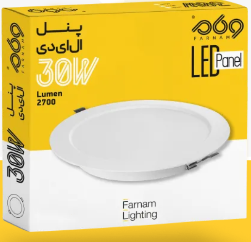 پنل ال ای دی 30 وات گرد توکار